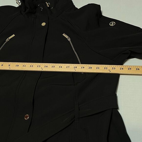 Michael Kors Women's Trench Water Resistant Hooded Raincoat Jacket Plus Sz 1X - Picture 13 of 15